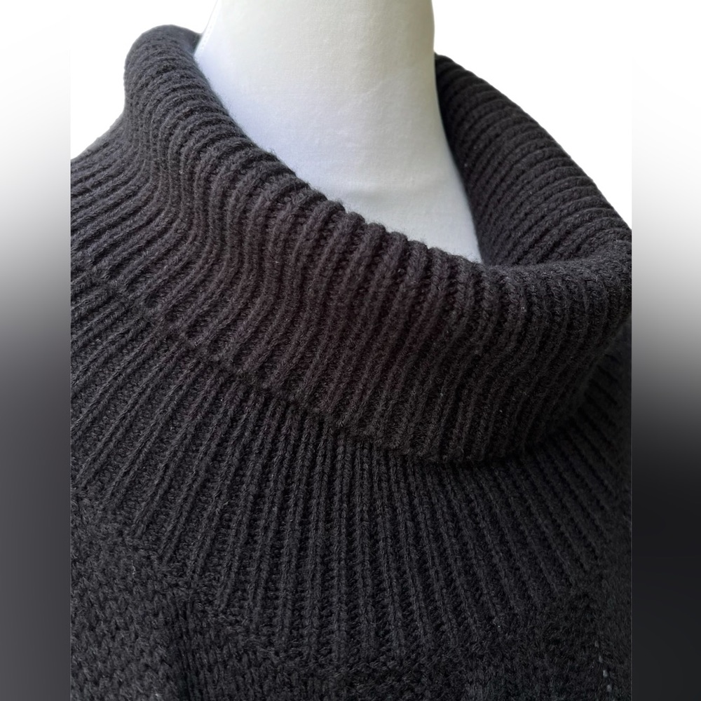 Romeo & Juliet Couture Medium Black Cable Knit Dress Great Condition - Picture 8 of 9